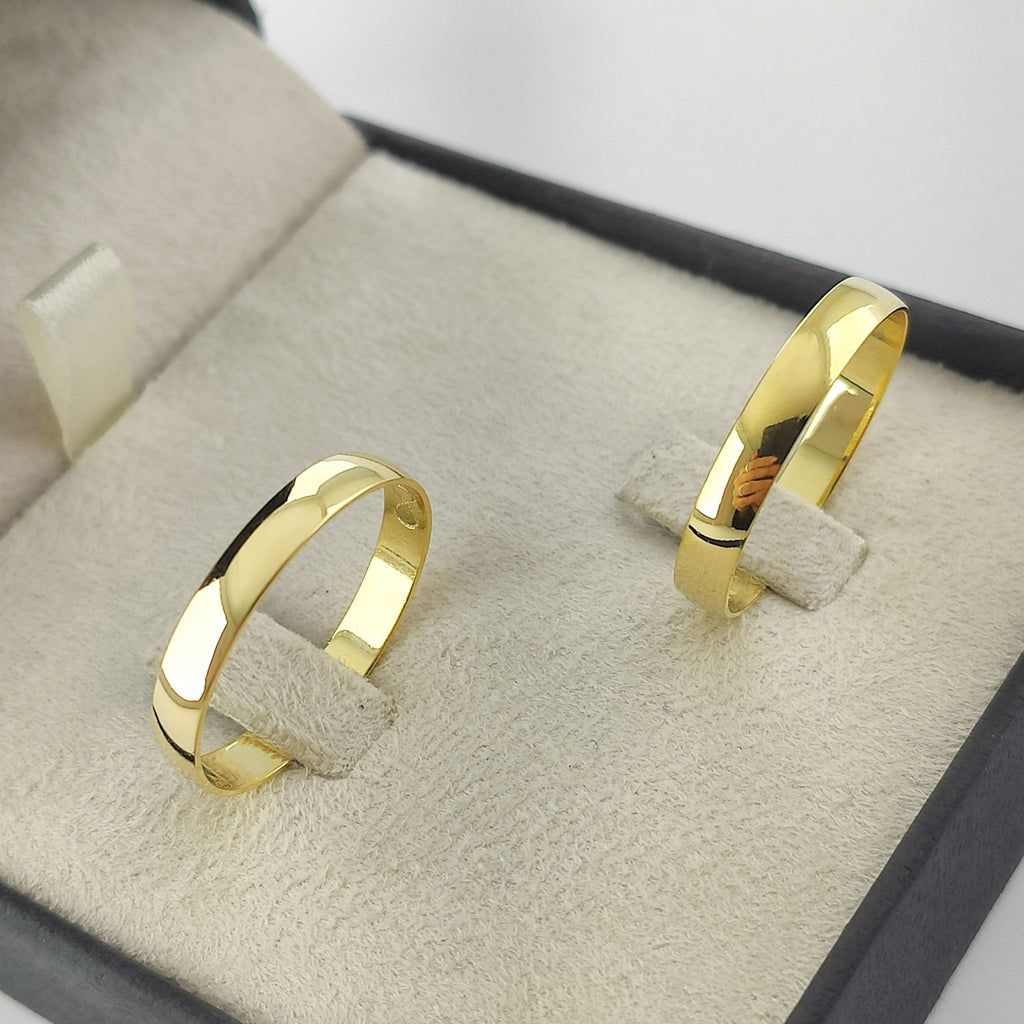 Aliança em Ouro 18k 4mm
