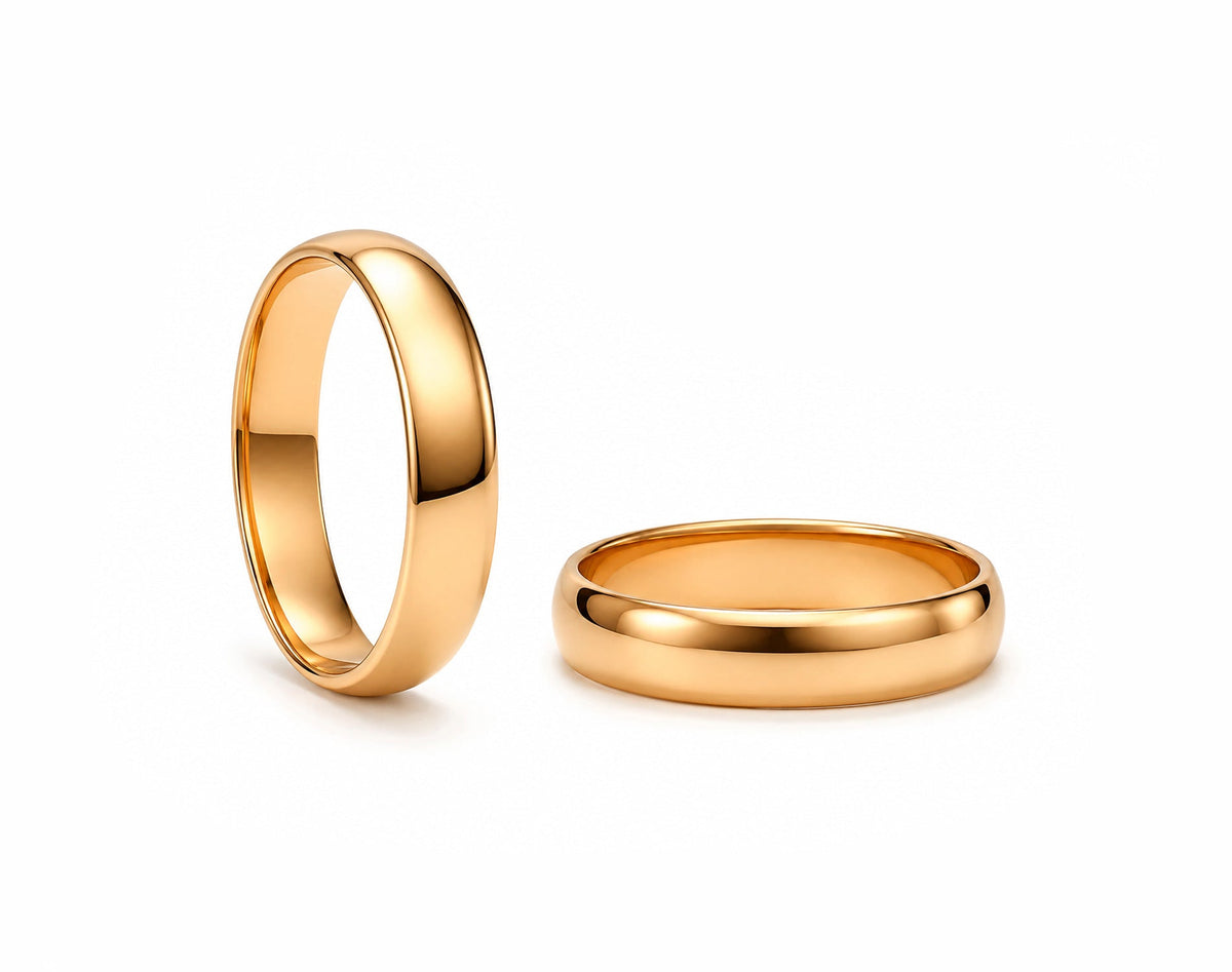 Aliança Abaulada em Ouro 18k 5mm