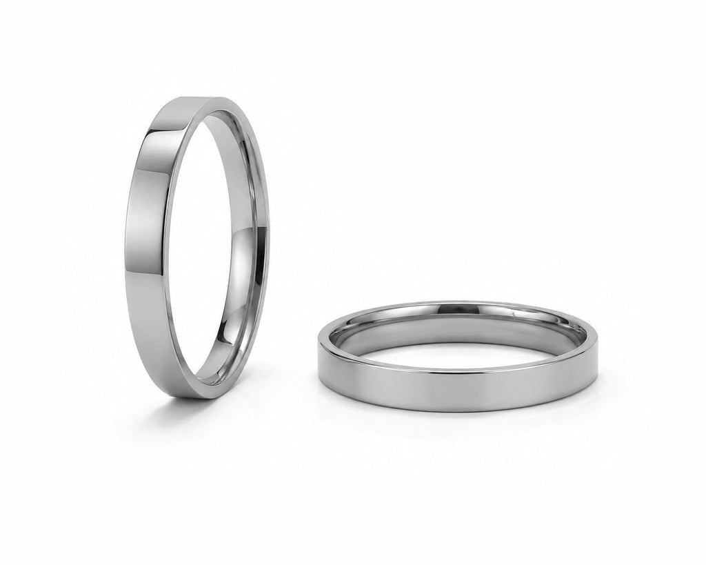 Aliança Perfil Reto em Ouro 18k 2mm