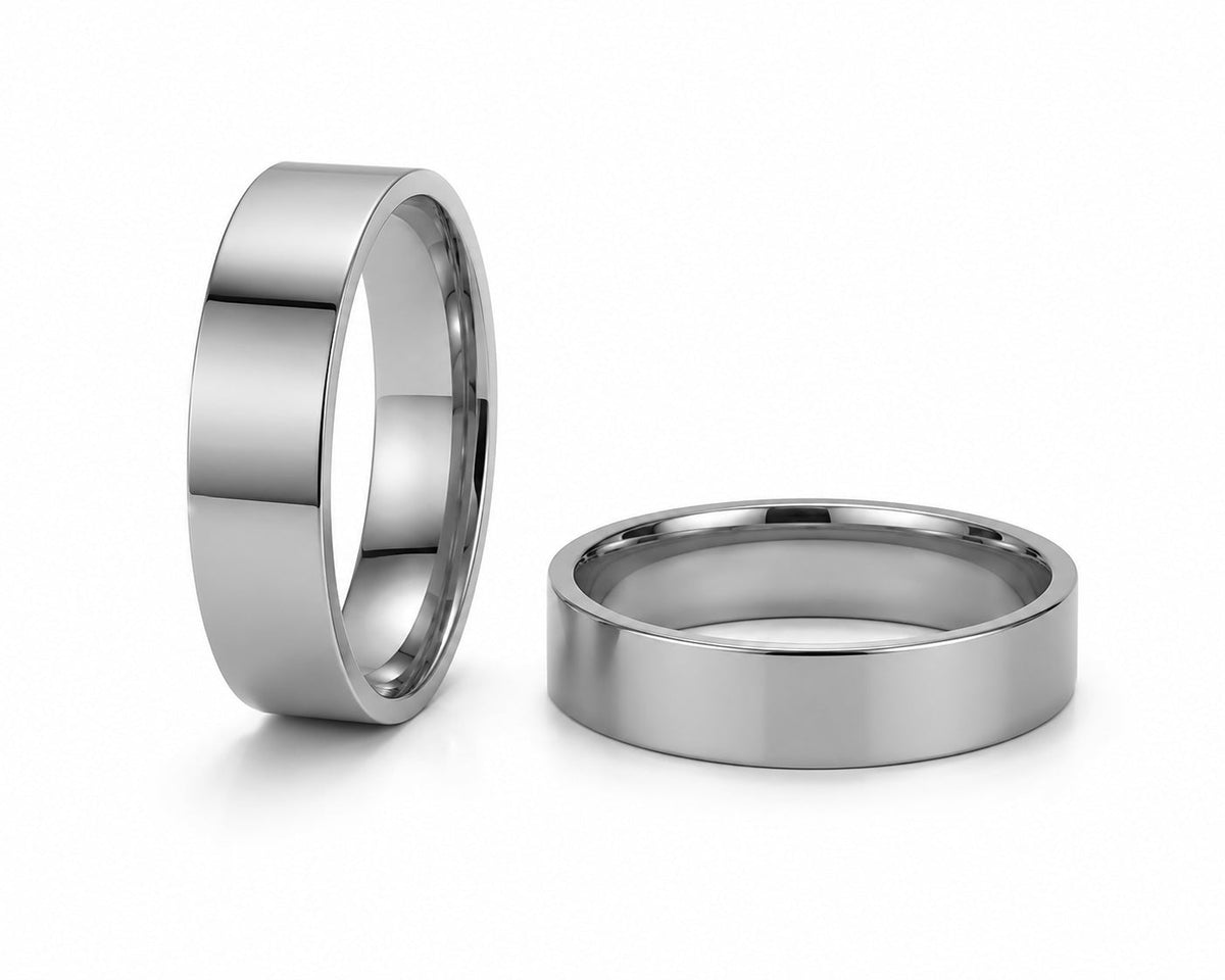 Aliança Perfil Reto em Ouro 18k 8mm