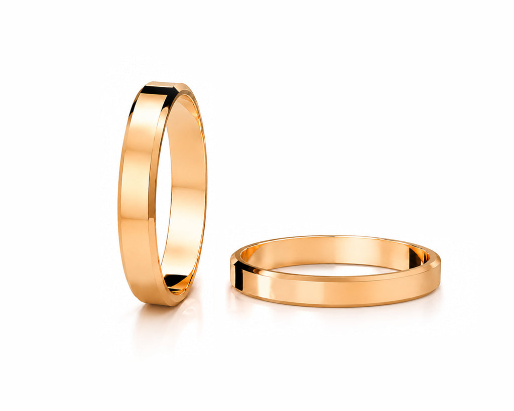 Aliança Chanfrado em Ouro 18k 2mm
