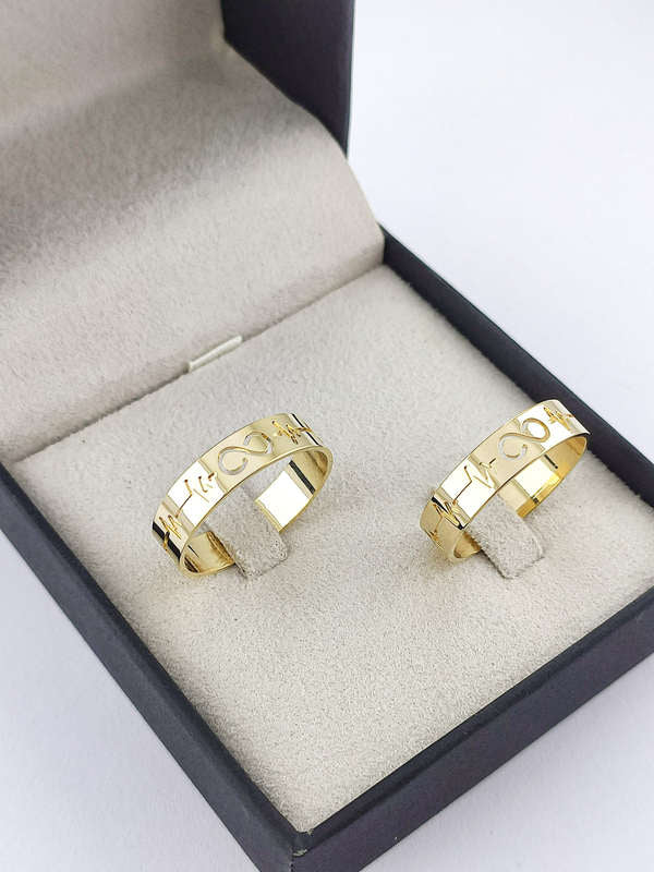 Aliança em Ouro 18k Reto 5mm