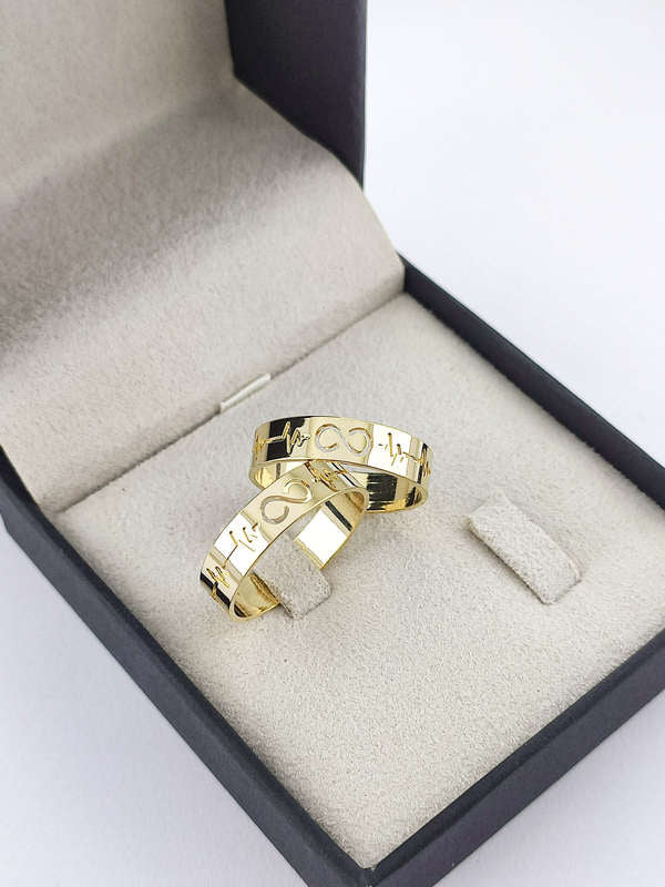 Aliança em Ouro 18k Reto 5mm