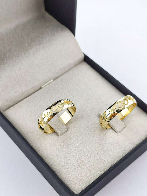 Aliança em Ouro 18k Abaulado 5mm