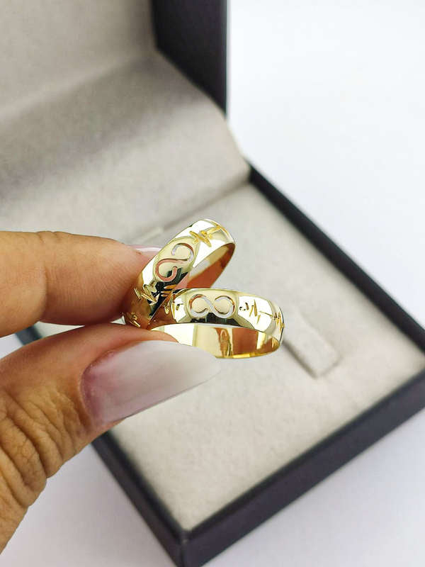Aliança em Ouro 18k Abaulado 5mm