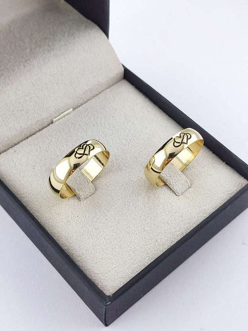Aliança em Ouro 18k Abaulado 5mm