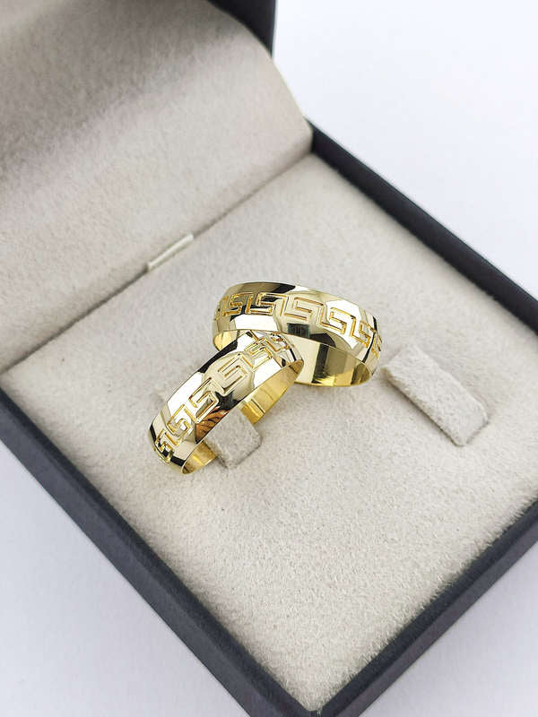 Aliança em Ouro 18k Abaulado Texturizado 6mm