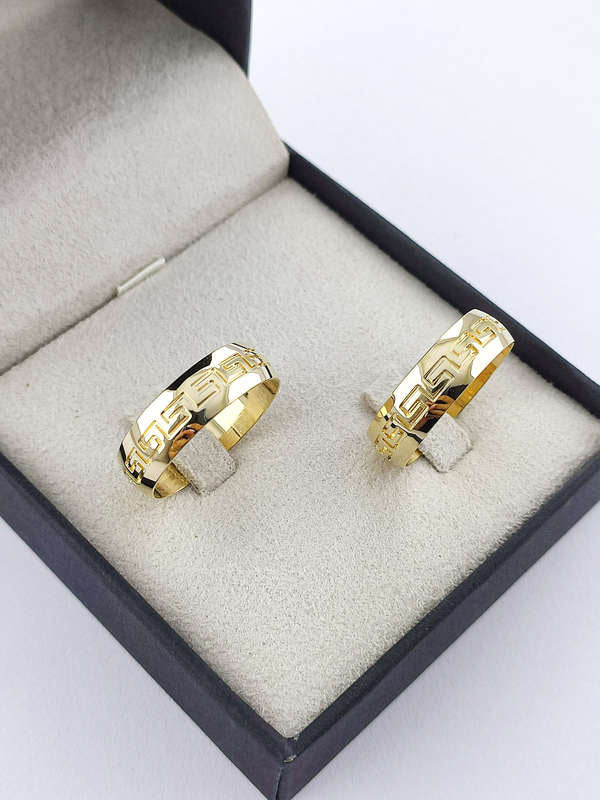 Aliança em Ouro 18k Abaulado Texturizado 6mm