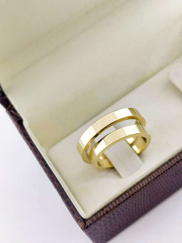 Aliança em Ouro 18k Reto 3mm