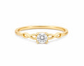 Anel Aparador em Ouro 18K com Moissanite