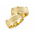 Aliança em Ouro 18k Reto Texturizado 7mm