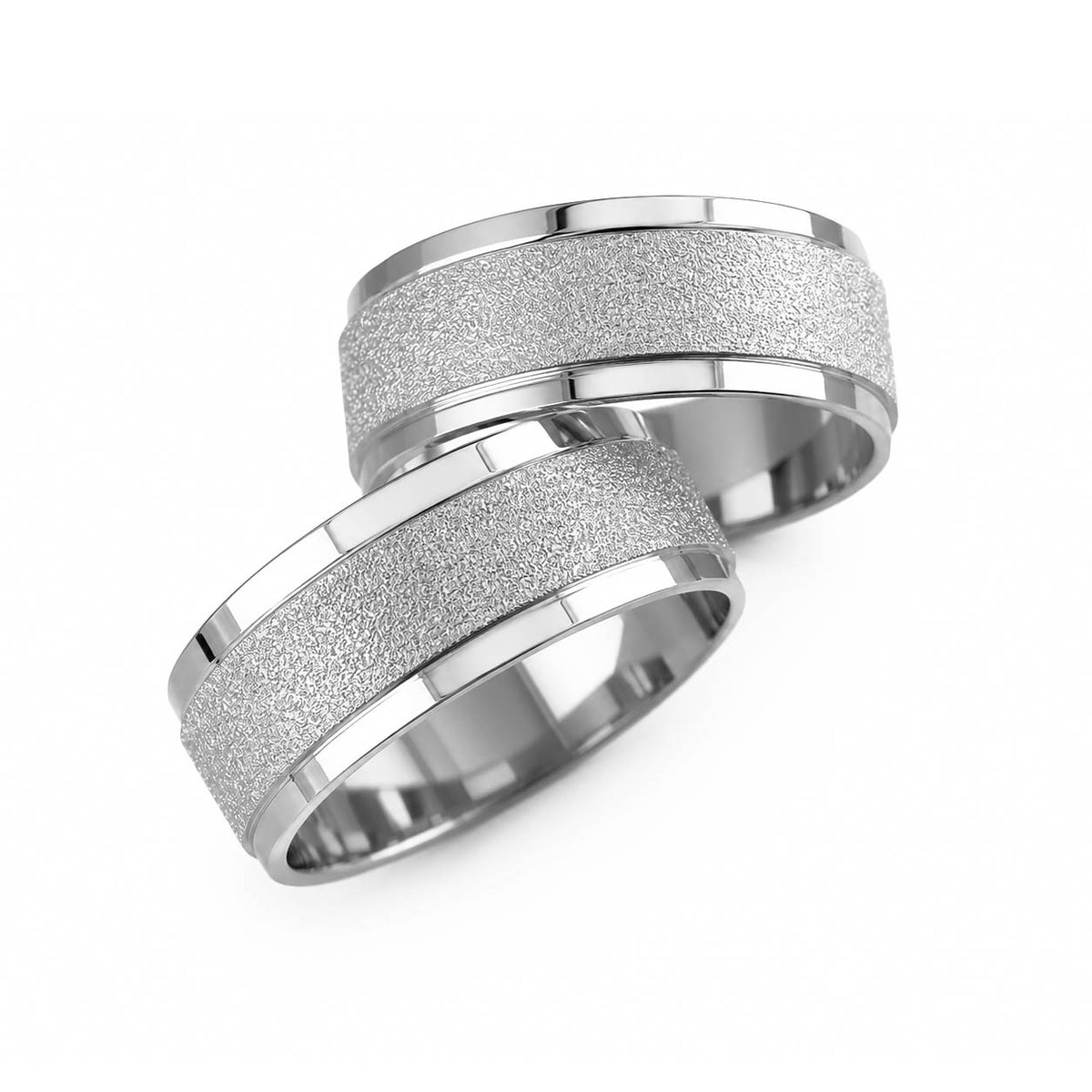 Aliança em Ouro 18k Reto Texturizado 7mm