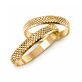Aliança em Ouro 18k Reto Texturizado 3mm